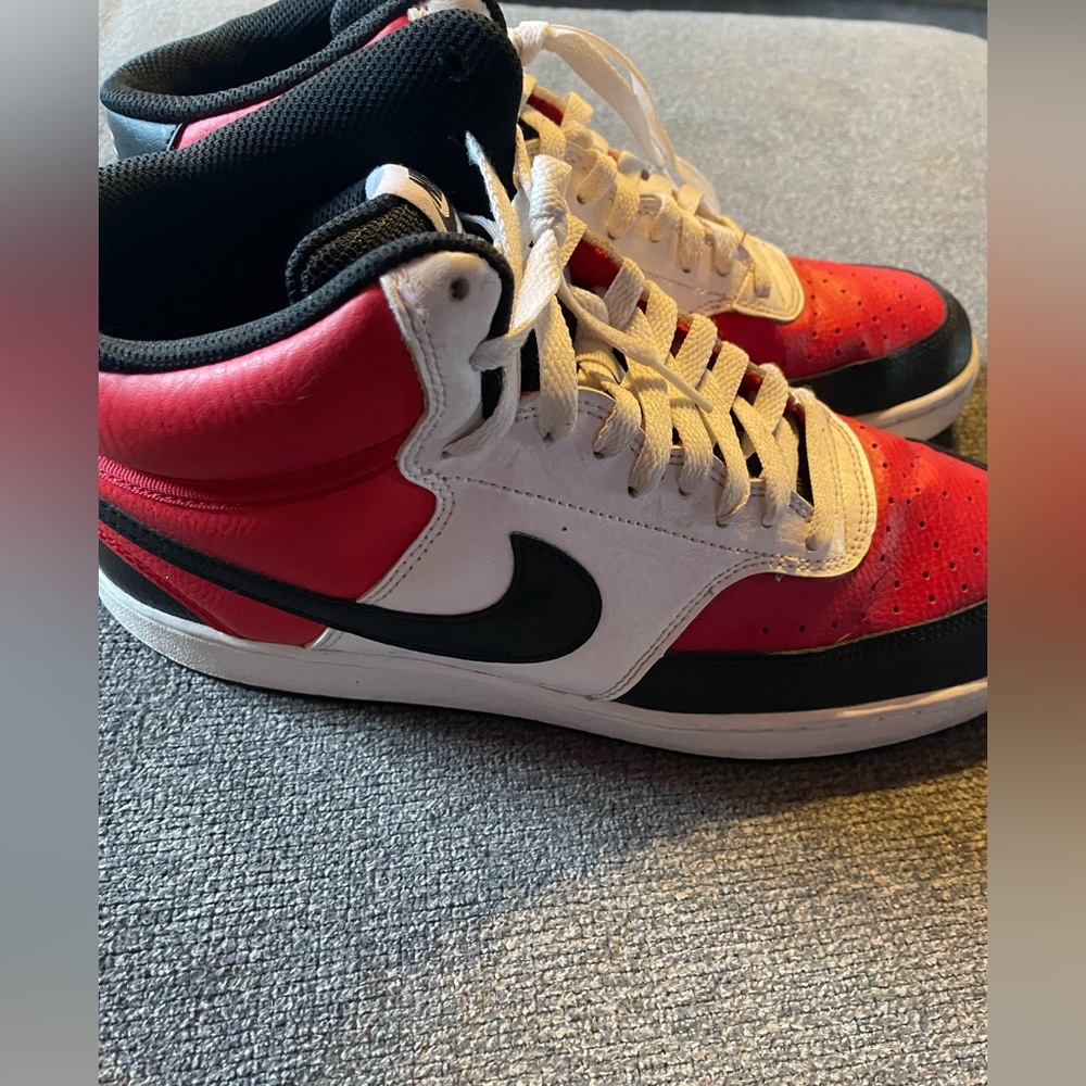 Red men’s Nike shoes